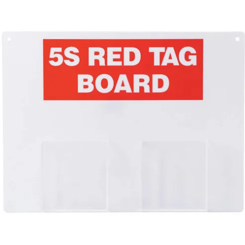 Stations d'étiquette rouge 5S