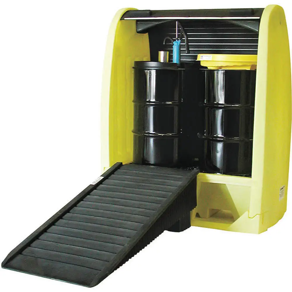 Palettes et plates-formes couvertes de confinement des déversements