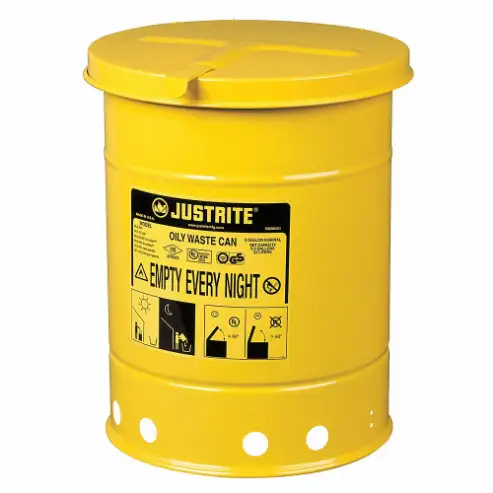 Poubelles huileuses