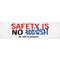 Banner Safety Is No Accident 28 x 96 Inch