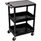 Utility Cart 300 lb. Load Capacity PE Black