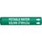 Pipe Marker Potable Water Green 4 To 6 In