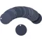 Black Tag 1-1/2 x 1-1/2 Inch Black Aluminium Round - Pack Of 25