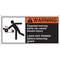 Warning Label 2-1/2 Inch Height x 5 Inch Width HP Poly. PK5