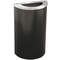 Waste Receptacle 14 gallon Black Funnel 30 inch Height