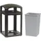 Trash Can 35 Gallon Black