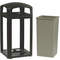 Trash Can 50 Gallon Black