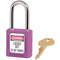 Lockout Padlock Keyed Alike Purple 1/4 Inch Diameter