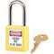 Lockout Padlock Keyed Alike Yellow 1/4 Inch Diameter