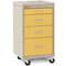 Compact Cart Steel/polymer Taupe/yellow