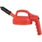 Mini Spout Lid, 0.27 Inch Outlet Dia., Red, HDPE