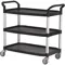 Utility Cart Black 39-3/4 In.h