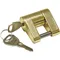 Trailer Coupler Lock Brass