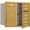 Horizontal Mailbox Private 7 Door Gold Fl 27 Inch