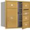 Horizontal Mailbox Usps 5 Door Gold Fl 30-1/2 Inch