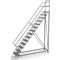 Rolling Ladder 14 Steps Perforated Tread