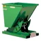 Self Dumping Hopper, Medium Duty, 0.5 cu. yd., 4000 Lb., Green, Steel