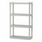 Plastic Shelving, 30 Inch x 12 Inch, 54 Inch Overall Height, 4 Shelves