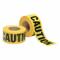 Barrier Tape, Yellow, 3 mil Thick, Plastic