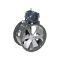 Ventilateur axial tubulaire, entraînement par courroie, diamètre de pale 12 pouces, 1/4 Hp, triphasé, 1/115 V