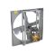 Ventilateur d'extraction, entraînement par courroie, diamètre d'hélice 30 pouces, 3/4 Hp, 230/460 V, 3 phases