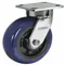 Corrosion-Resistant Kingpinless Plate Caster, Swivel, Polyurethane, 900 Lbs. Capacity, 5 Inch Wheel Dia.