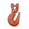 Clevis Grab Hook, With Saddle And Latch, Grade 100, 5/16 Inch Chain Size