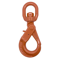 Swivel Self Locking Hook, Grade 100, 1/2 Inch Chain Size