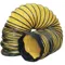 Ventilation Duct, 20 Inch Dia., 25 Feet Length, Black/Yellow