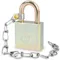 Padlock Keyed Different 1-1/8 Inch H 5 Pin Boron Steel