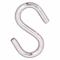 S Hook Stainless Steel 1 3/4L Opening 5/16, 10PK