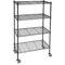 Wire Cart 4 Shelf L60 x W18 x H67 Inch