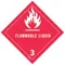 Dot Label 4 Inch H Flammable Liquid - Pack Of 25