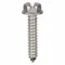 Tapping Sheet Metal Screw, 12-14 Thread Size, 1 1/2 In Lg., 0.151 In Head Ht., Slotted, 100 Pk