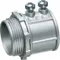 EMT Connector, Set-Screw, 1.93 x 1.95 Inch Size, 10Pk, Zinc