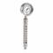 Pressure Gauge, 0 To 300 Psi, 3 1/2 Inch Nominal Dial Size, Bottom, 1/4 Inch Mnpt, 1009