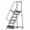 Rolling Ladder, 60 Inch Platform Height, 14 Inch Platform Depth, 24 Inch Platform Width