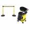 Plus Barricade System, Black and Yellow Diagonal Striped, Yellow, Black