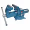 Industrial Bench Vise, Reversible, Heavy Duty, Enclosed, 8 Inch Jaw Face Width