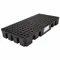 Spill Pallet, For 2 Drums, 22 gal Spill Capacity, 1000 lb Load Capacity, Black