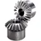 Miter Gear, 10 Diametral Pitch, 20 Deg. Pressure Angle, 1:1 R, 20 Teeth, Steel