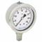 Industrial Pressure Gauge, 0 To 160 PSI, 2 1/2 Inch Dial, Liquid-Filled, 1/4 Inch Npt Male