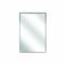 Mirror, Framed, 18 Inch Width, Glass Body, Stainless Steel Frame, 25 Inch Height