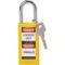 Lockout Padlock Keyed Different Yellow 1/4 Inch Diameter