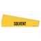 Pipe Marker, Solvent, Yellow, Black, Fits 2 1/2 to 7 7/8 Inch Pipe OD, 1 Pipe Markers