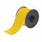 Continuous Label Roll, 3 Inch X 100 Ft, Vinyl, Yellow, Outdoor