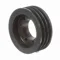 V-Belt Sheave, Multiple, Bushed Bore, 3 Groove, Cast Iron