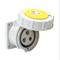 Pin And Sleeve Receptacle, 30A, 125 VAC, 1-Phase, 2-Pole, 3-Wire, 4 Hour, IP67