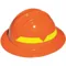 Fire Helmet Orange Full-brim