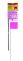 Fluoreszkáló jelzőzászló, rózsaszín, 15 hüvelykes méret, 10 darab